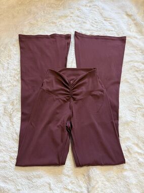 OFFLINE by Aerie Real Me High Waisted Ruched Flare Legging - Size S